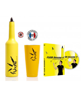 1 Flybottle Classic jaune + 1 Shaker jaune + DVD FLAIR Session 4